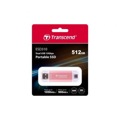 Накопичувач SSD USB 3.2 512GB Transcend (TS512GESD310P)