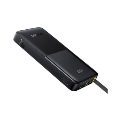 Батарея універсальна Baseus Bipow 2 Digital Display 10000mAh 20W with Built-in USB-C Cable Black (P10077101113-00)