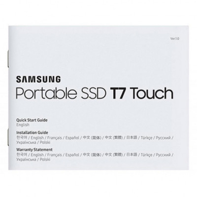 Накопичувач SSD USB 3.2 1TB T7 Touch Samsung (MU-PC1T0K/WW)