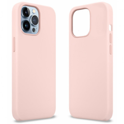 Чохол до мобільного телефона MakeFuture Apple iPhone 13 Pro Max Premium Silicone Chalk Pink (MCLP-AI13PMCP)