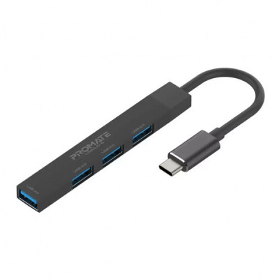 Концентратор Promate USB Hub 4 ports litehub-4.black (litehub-4.black)