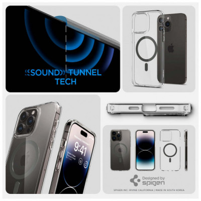 Чохол до мобільного телефона Spigen Apple iPhone 14 Pro Max Ultra Hybrid MagFit, Graphite (ACS04826)