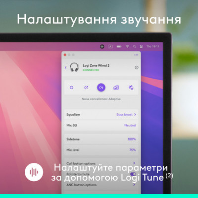 Навушники Logitech Zone Wired 2 USB Rose (981-001620)