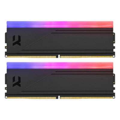 Модуль пам'яті для комп'ютера DDR5 64GB (2x32GB) 6400 MHz IRDM RGB Black Goodram (IRG-64D5L32/64GDC)