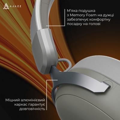 Навушники Ajazz AHM08 MAX 3-Mode Grey (AHM08-MAX-GW)