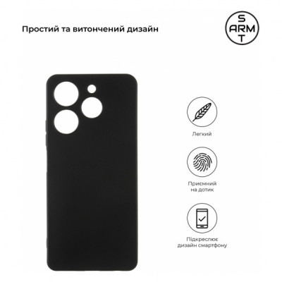 Чохол до мобільного телефона Armorstandart Matte Slim Fit Tecno Spark 10 Pro (KI7) Camera cover Black (ARM67819)