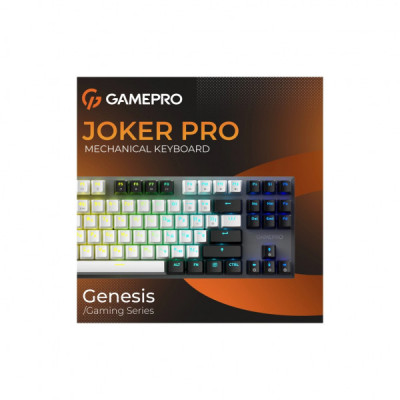 Клавіатура GamePro Genesis Joker Pro MK124G Pro Outemu Red Switch Wireless/Bluetooth/USB UA Gray (MK124G Pro)