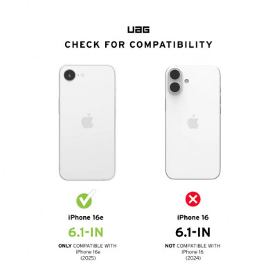 Чохол до мобільного телефона UAG iPhone 16E (4th Gen, 2025), Essential Armor MagSafe, Rose (114496114C4C)