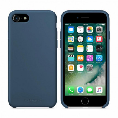 Чохол до мобільного телефона MakeFuture Apple iPhone 7/8 Silicone Blue (MCS-AI7/8BL)