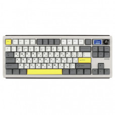 Клавіатура Epomaker Shadow-S TKL Mulan Switch Hot-Swap LCD Screen RGB Wireless/Bluetooth/USB UA White (SHS-W-M)