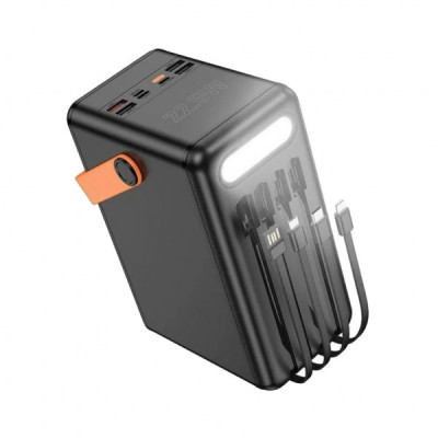 Батарея універсальна HOCO 120000mAh Prometheus 22.5W Fast Chardge, 2*LED lamp, Black (DB120 / 714723)