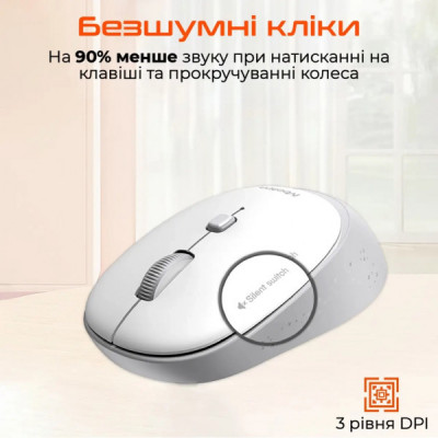 Мишка Meetion R571 Wireless White/Gray (MT-R571-C) Мишка Meetion R571 Wireless White/Gray (MT-R571-C)
