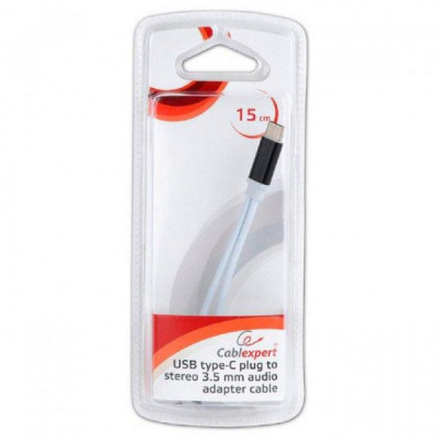 Кабель мультимедійний Type-C to Jack 3.5mm female Cablexpert (CCA-UC3.5F-02)