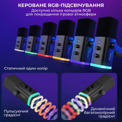 Мікрофон Fifine AM8T USB Black (AM8T)