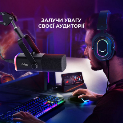 Мікрофон Fifine AM8T USB Black (AM8T)