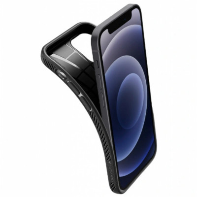 Чохол до мобільного телефона Spigen iPhone 12 mini Liquid Air, Matte Black (ACS01744)