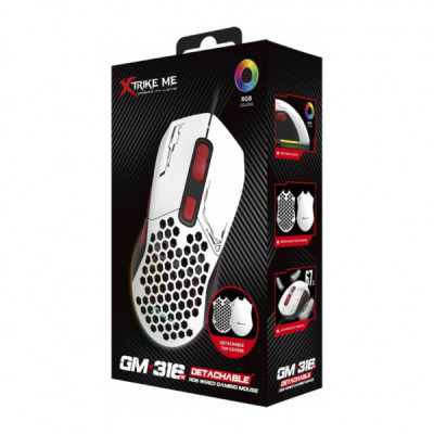 Мишка Xtrike ME GM-316W USB RGB White (GM-316W)