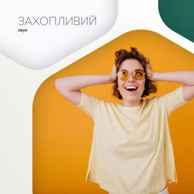 Навушники Canyon Hexagon 7 TWS ANC+ENC Wireless Charge White/Beige (CNS-TWS7WB)