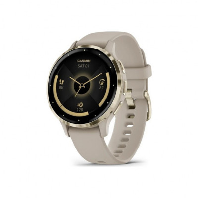 Смарт-годинник Garmin Venu 3S, French Gray + Soft Gold, GPS (010-02785-02)