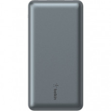 Батарея універсальна Belkin 10000mAh 15W 2xUSB-A, USB-C Gray (BPB011BTGY)