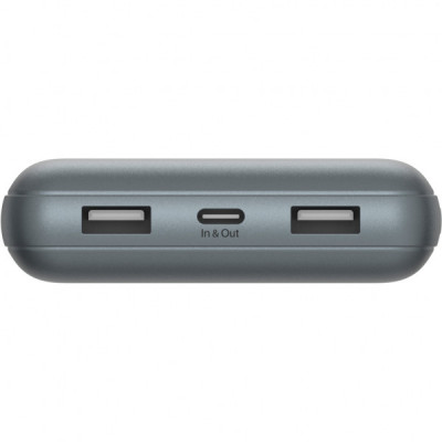 Батарея універсальна Belkin 10000mAh 15W 2xUSB-A, USB-C Gray (BPB011BTGY)