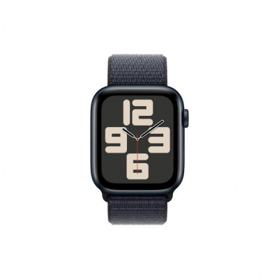 Смарт-годинник Apple Watch SE 2024 GPS 40mm Midnight Aluminium Case with Ink Sport Loop (MXEA3QH/A)