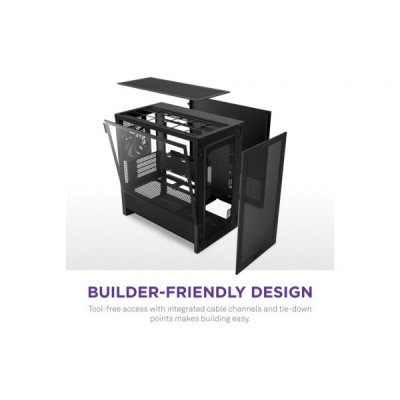 Корпус NZXT H3 Flow All Black (CC-H31FB-01)