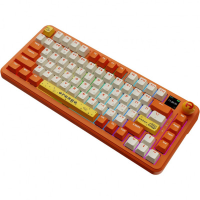 Клавіатура Ajazz AK820 MAX Avocado Switch Orange USB/Wireless/Bluetooth RGB UA Orange (AK820MAX-AS-OW)