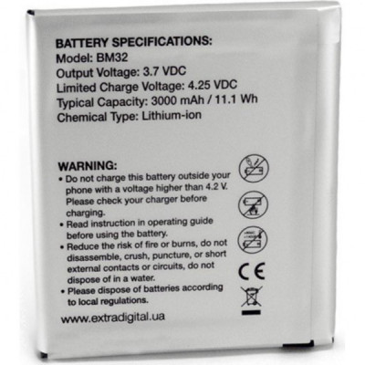 Акумуляторна батарея Extradigital Xiaomi Mi4 (BM32) 3000 mAh (BMX6446)