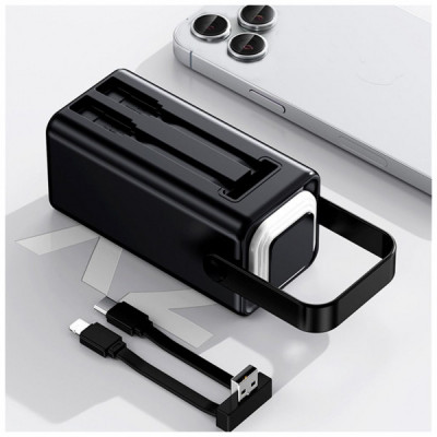 Батарея універсальна TheGeneral 20000mah Glim, 22.5W Fast Charge PD Lamp Black (40012919-01)