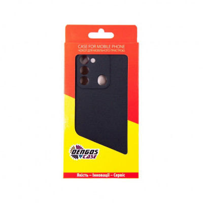 Чохол до мобільного телефона Dengos Carbon Tecno Spark 8c (black) (DG-TPU-CRBN-162)