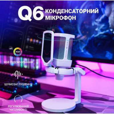 Мікрофон Fifine Q6W USB White (Q6W)