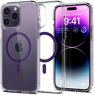 Чохол до мобільного телефона Spigen Apple iPhone 14 Pro Ultra Hybrid MagFit, Deep Purple (ACS05585)