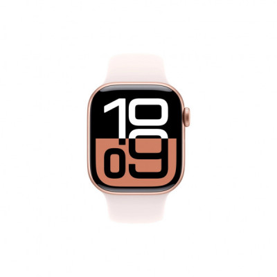 Смарт-годинник Apple Watch Series 10 GPS 42mm Rose Gold Aluminium Case with Light Blush Sport Band - S/M (MWWH3QH/A)