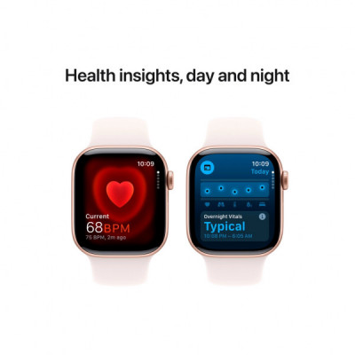 Смарт-годинник Apple Watch Series 10 GPS 42mm Rose Gold Aluminium Case with Light Blush Sport Band - S/M (MWWH3QH/A)