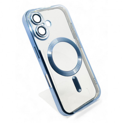 Чохол до мобільного телефона BeCover TPU Chrome Case (MagSafe) для Apple iPhone 16 Sierra Blue (712072)