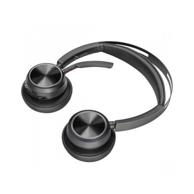 Навушники Poly Voyager Focus 2 MS Stereo USB-C + USB-C/A Adapter + Charging Stand Black (9T9J6AA)