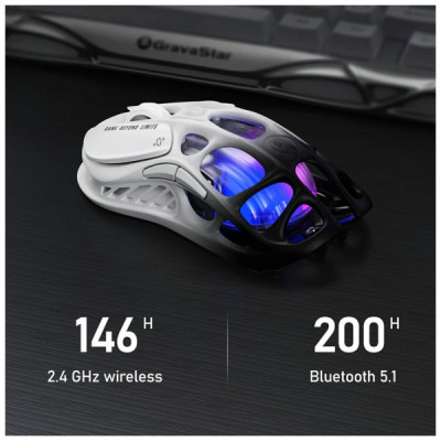 Мишка GravaStar Mercury M1 Pro RGB Wireless/Bluetooth/USB Gradient Black (GRAVASTAR_M1_PRO_GBLK)