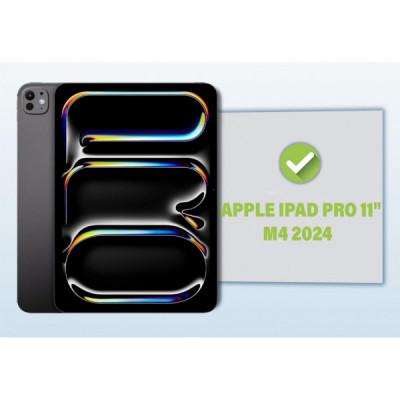 Чохол до планшета BeCover Tri Fold Hard Apple iPad Pro 11" M4 2024 Pink (711728)