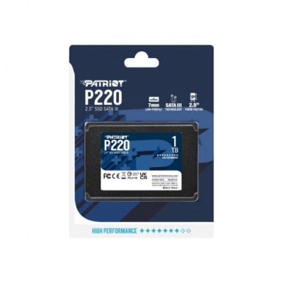 Накопичувач SSD 2.5" 1TB P220 Patriot (P220S1TB25)