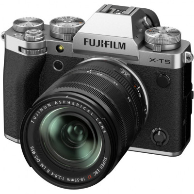 Цифровий фотоапарат Fujifilm X-T5 + XF 18-55mm F2.8-4 Kit Silver (16783056)