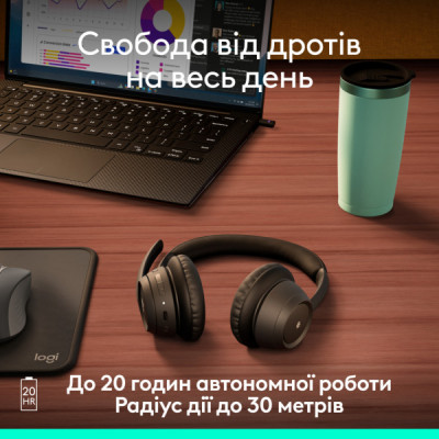 Навушники Logitech Zone 305 for Business Wireless/Bluetooth Teams Black (981-001451)