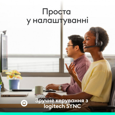 Навушники Logitech Zone 305 for Business Wireless/Bluetooth Teams Black (981-001451)