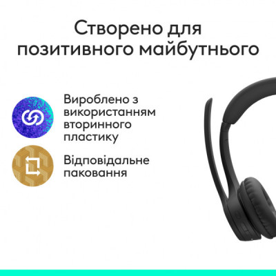 Навушники Logitech Zone 305 for Business Wireless/Bluetooth Teams Black (981-001451)