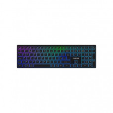 Клавіатура Canyon HKB-W11 Slim Dual Mode Wireless/Bluetooth RGB UA Black (CNS-HBTK11B)