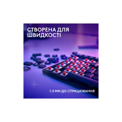 Клавіатура Logitech G515 TKL Lightspeed GL Tactile RGB Wireless/Bluetooth/USB UA Black (920-014075)