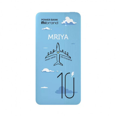 Батарея універсальна Mibrand 10000 mAh Mriya Blue (MI10K/Mriya)