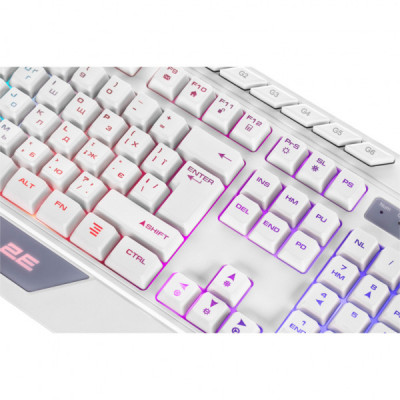 Клавіатура 2E Gaming KG315 RGB USB UA White (2E-KG315UWT)