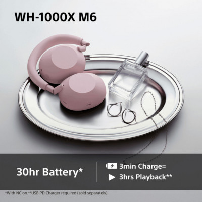 Навушники Sony WH-1000XM6 Sand Pink (WH1000XM6P.E)