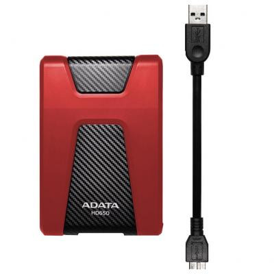 Зовнішній жорсткий диск 2.5" 2TB ADATA (AHD650-2TU31-CRD)